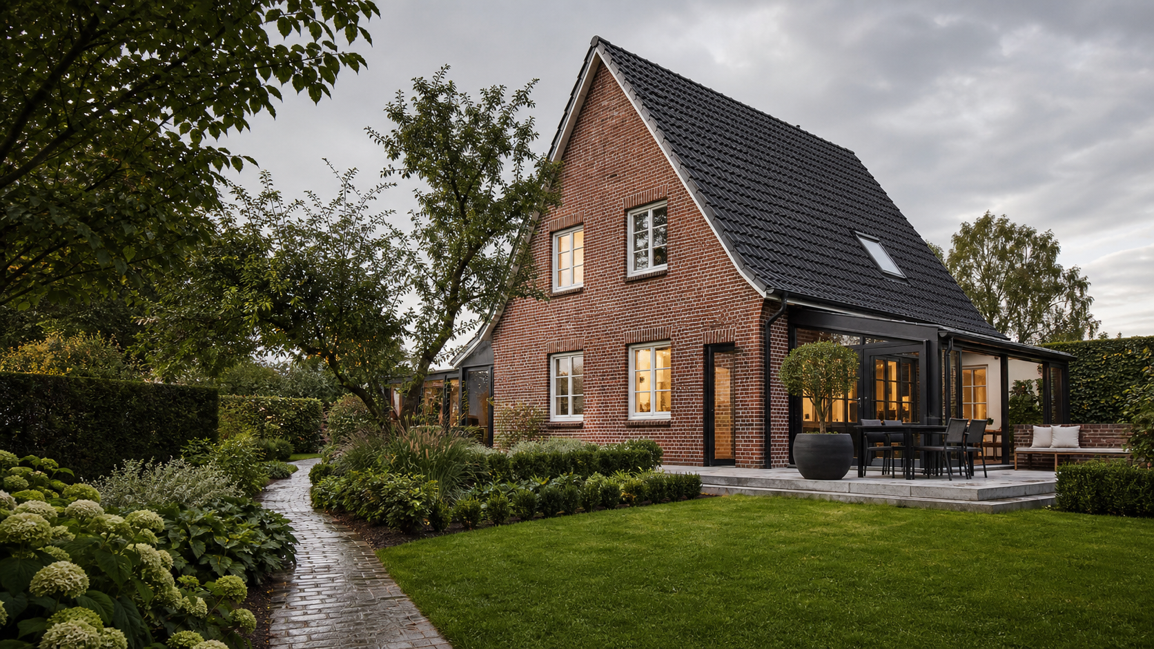 Gepflegtes norddeutsches Klinkerhaus mit Garten im Raum Hamburg